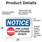 Signmission Pool Closed No Lifeguard On Duty Sign With Symbol, 24 in W x Rectangle, Vinyl Decal OS-2PACK-NS-D-1824-L-17677 - alternate 3